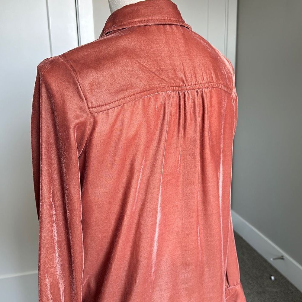 Thread & Supply Velvet Button Down Shirt - Picture 6 of 8